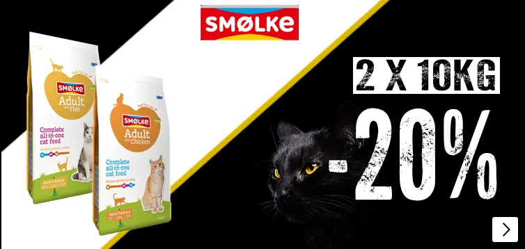 Smølke kattenvoer 10 kg , bundels van 2 20% korting CAT